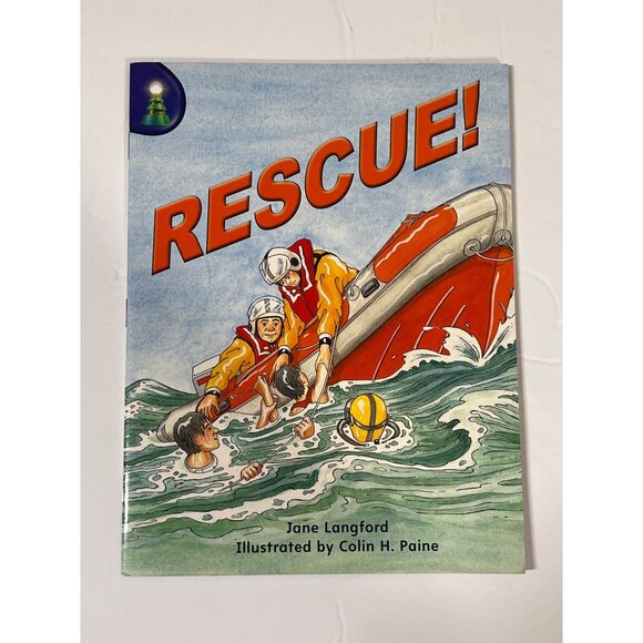 Rescue Leveled Reader Book Kids Guided Reading Grade K 1 Rigby Homeschool School - Picture 1 of 2